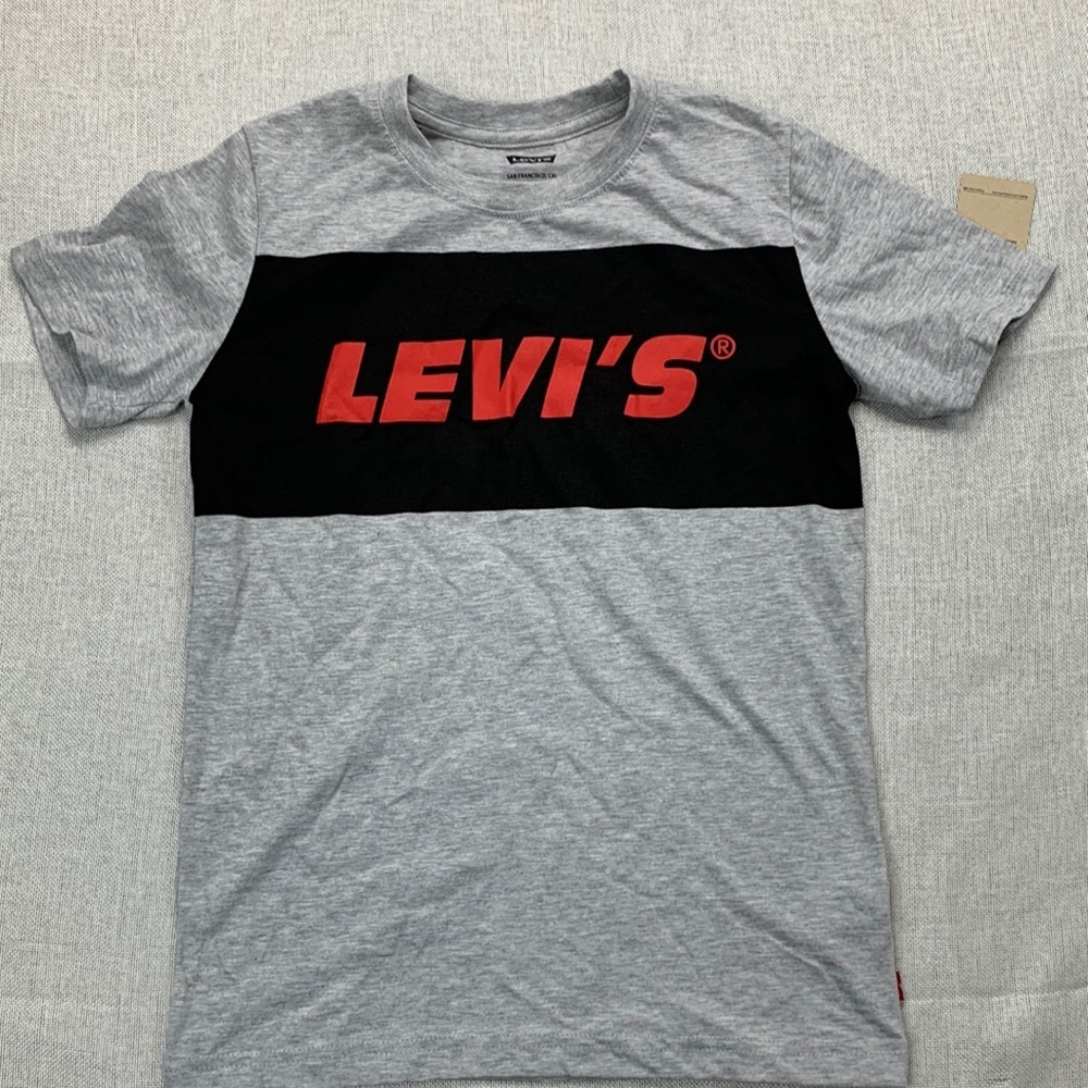Levi's Big Boys Crew Neck Short Sleeve Graphic T-Shirt Size Medium
